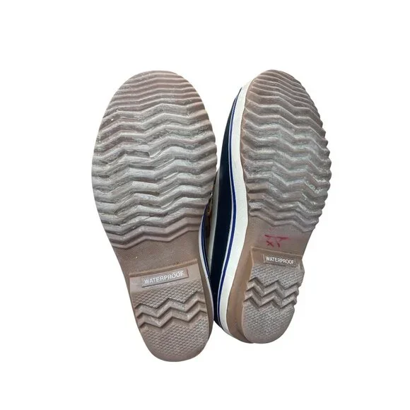 Sorel Joan of Arc Womans Tan Black Knit mid calf boots Sz 7 SKU 9565 - Picture 8 of 16